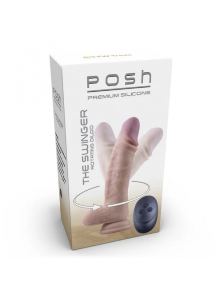 Posh The Swinger Uzaktan Kumandalı 24 cm Realistic Dildo Penis