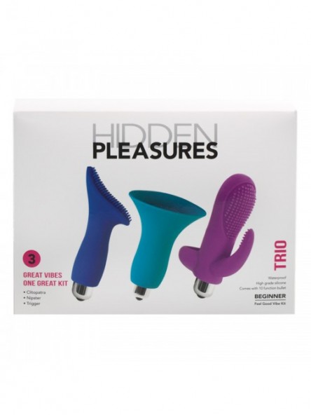 Hidden Pleasures Üçlü Titreşimli Vibratör Kiti